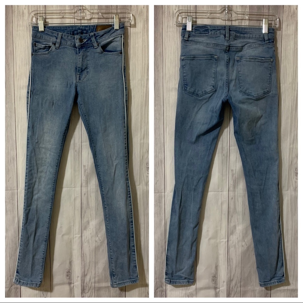 ASOS Side Stripe Stretch Skinny Jeans Size 26